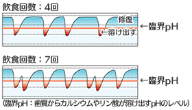 食事とお口の中の酸性度